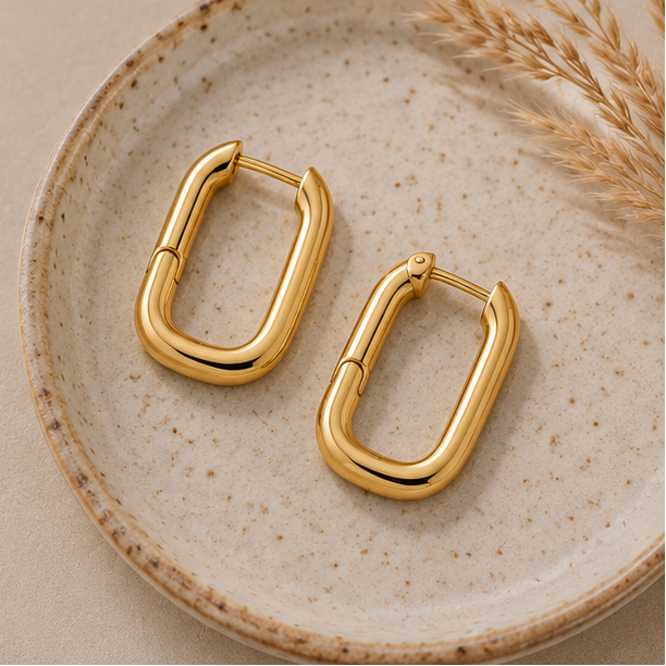 Aria Oval Hoops