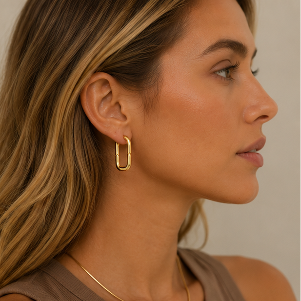 Aria Oval Hoops